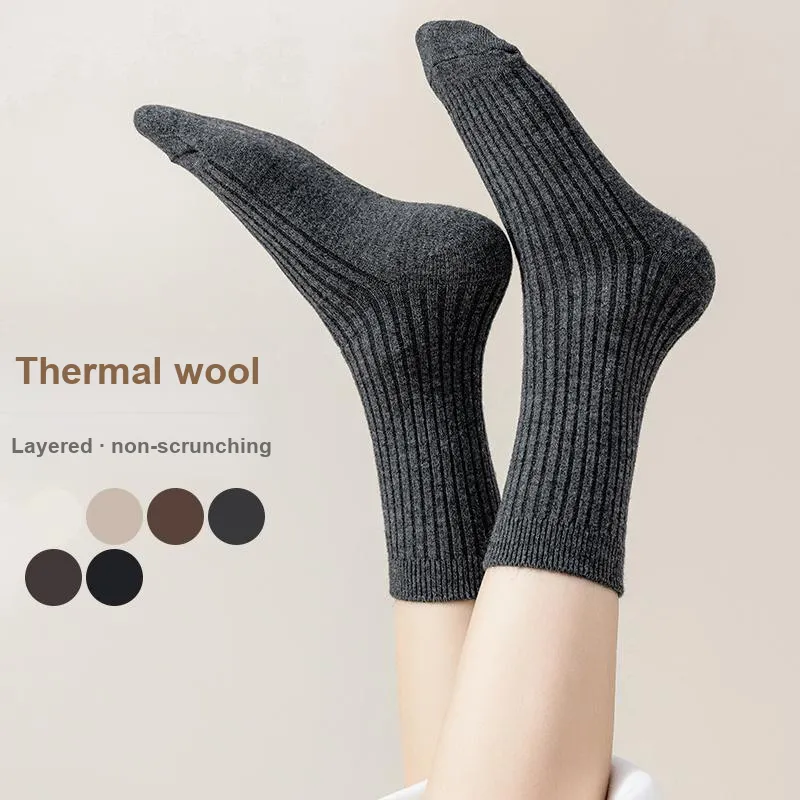 MIIOW Knee High Socks Women's 3 Pack-4