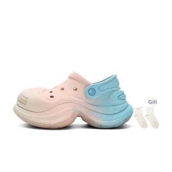 Ouder Sand Open Ended Smile Collection, Heart Hole Summer, Cherry Mint Clogs Women's Pink Blue Gradient