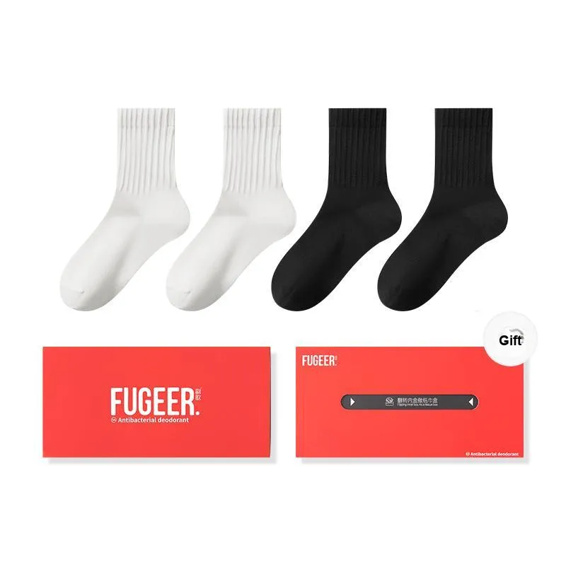 FUGEER Mid Calf Socks Women's Gift Box Combination-25