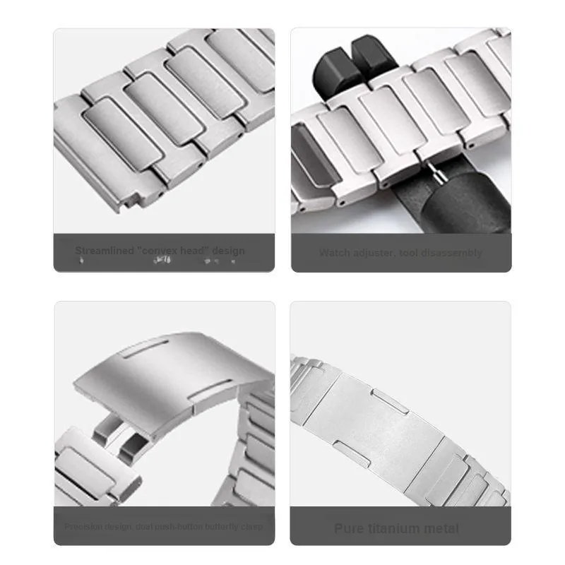 PULAISI Huawei Compatibility Watch Band 220mm Titanium Material-4