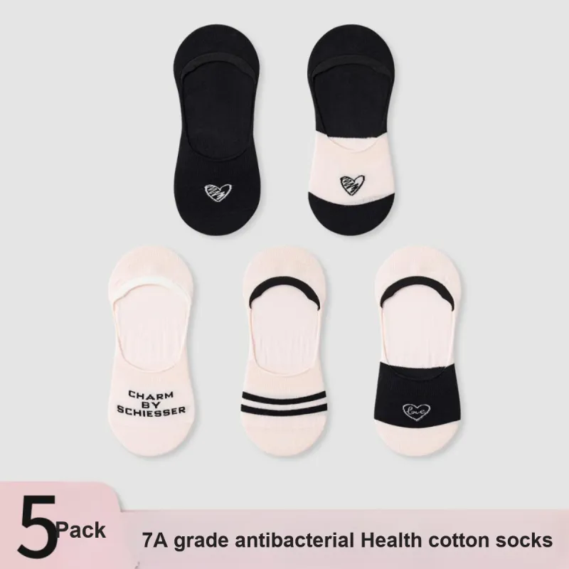 Shuya No Show Socks Women's 5 Pack-1