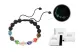 God of Wealth Glow in The Dark Multicolor Bead Bracelet (White Minimalist Style Box)