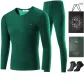 Crew Neck Clothing Sets (Jasper) Thickened and Fleece-Lined/Includes 2 Pack Socks+Shopping Bag