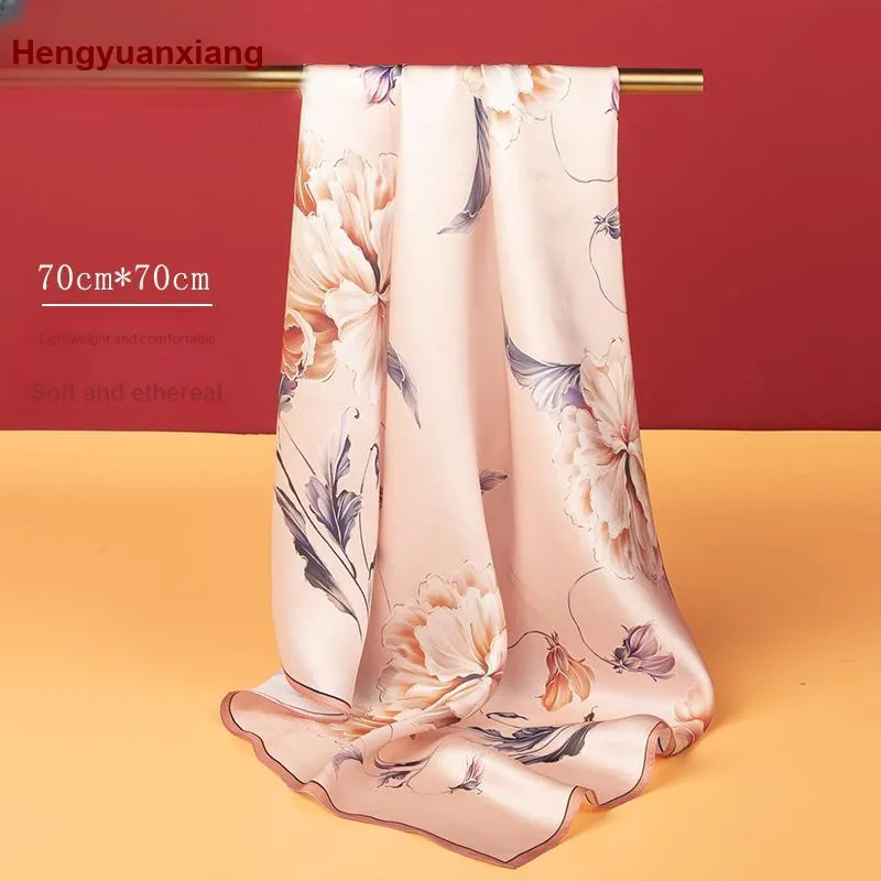 H YXIANG Silk Scarves Women's-15