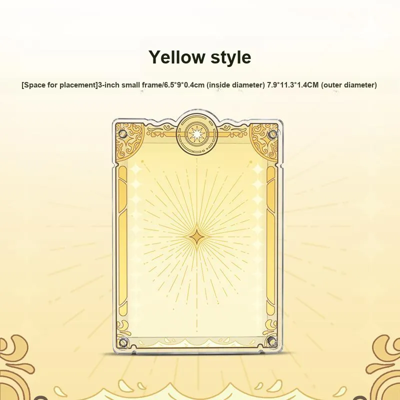LIGHT YOUR BRICKS Le Yi Bao Compatible Guomei Anime Card Card Character Stand Acrylic Frame Protector Model Accessories-5