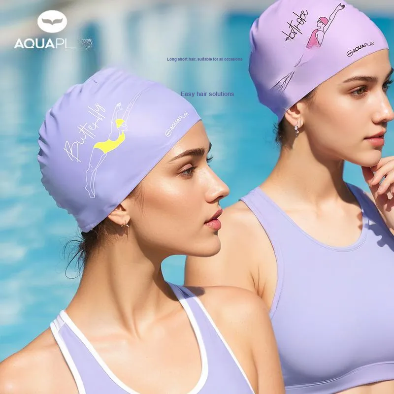 AQUAPLAY Swimming Caps Unisex Lavender-2