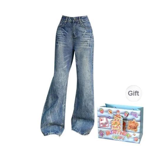 QUIET ANGEL Jeans Women's Blue Shopping Bag Included