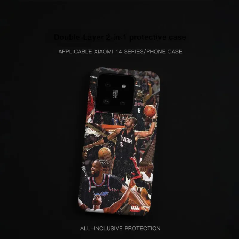 Keshami PC Material Fully Enclosed Impact Resistant Matte Buckle Basket Weave Phone Cases Suitable For Xiaomi 14/14pro-5