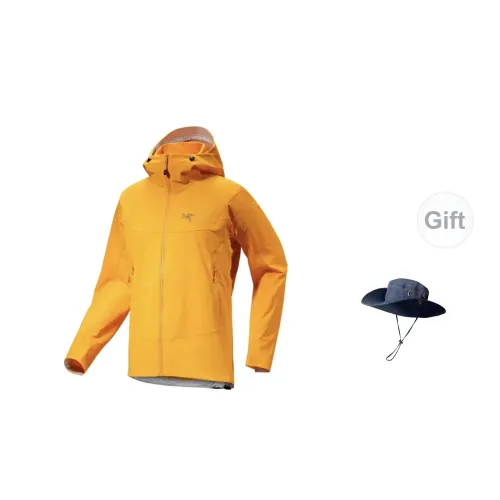 Arcteryx Windbreaker Jackets Men Eggy Orange - Includes Hat