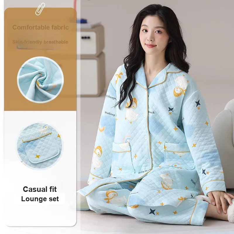 MADALLO Pajama Set Women's Sky Blue-1