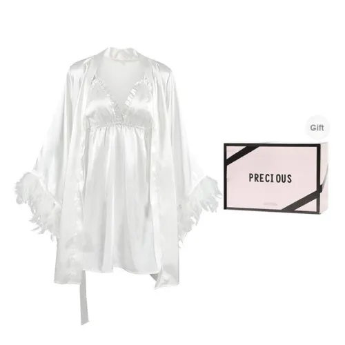 OEING Pajama Set Women's Gift Box Set White