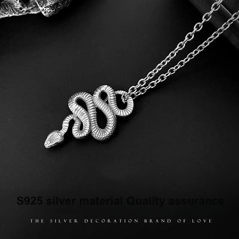 Love 925 Sterling Silver Necklaces Men's-3