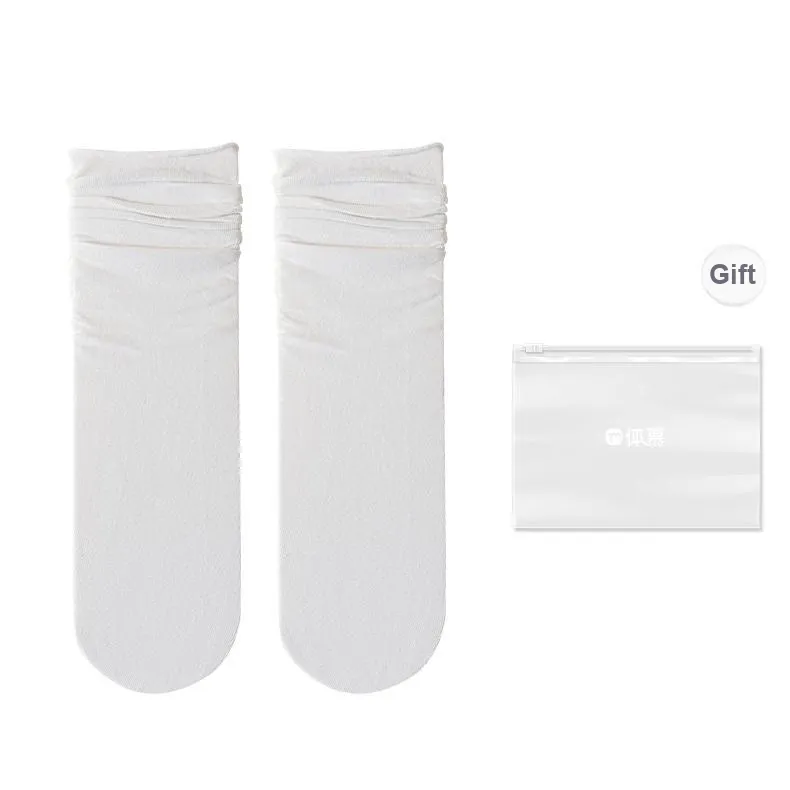 Temooues Mid Calf Socks Women's Shopping Bag Combo Set-13