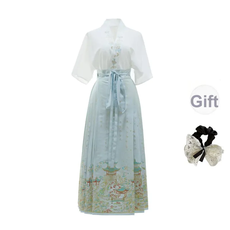 PAVEA Two Piece Skirt Sets Women's-0