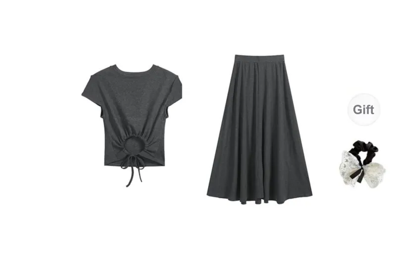 PAVEA Two Piece Skirt Sets Women's-7