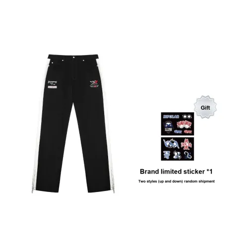 BIPOLAR x Necessity Finery FW23 Джинсы Унисекс Черный