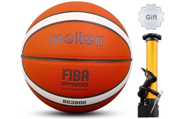 Molten PU Basketball Red Brown Size 5/6/7 Ball Training Unisex-5