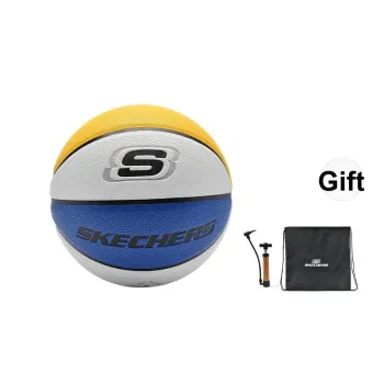 Skechers PU Basketball Yellow, Blue And White Color Blocking Size 7 Ball Street Unisex