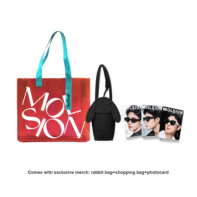 MOLSION Plate Frame Square Sunglasses Unisex Multicolor-7