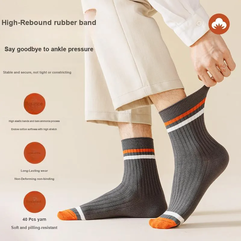 MIIOW Mid Calf Socks Men's Combo Set-16