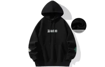 ZMOH Fleece Lined Hoodie Unisex Couple's