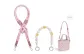 [Clothing Sets]Pink Woven with Heart Decorative Chain
