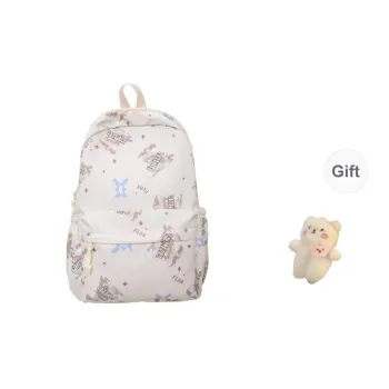 URBAN FOREST Nylon Backpack Unisex White/Color/Black Purple/Green/Lazy/Cover
