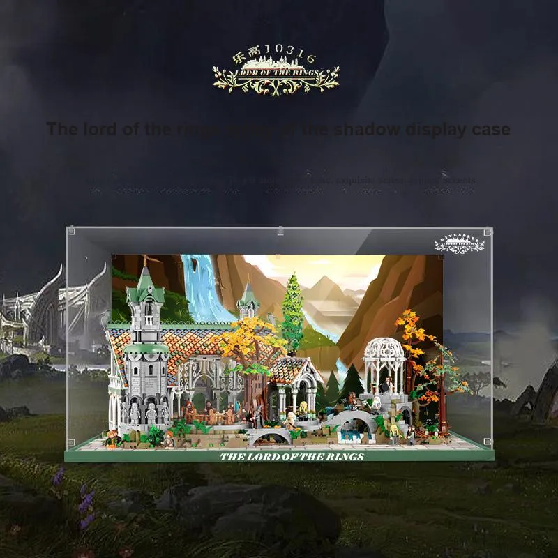 LIGHT YOUR BRICKS Compatibility Building Block 10316 Ring Wang You Valley Riven Castle Storage Box Model Accessories-1