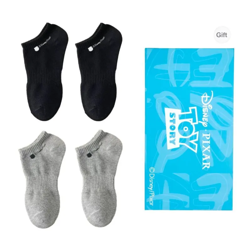 Disney No Show Socks Unisex Gift Box Set Of 4-8