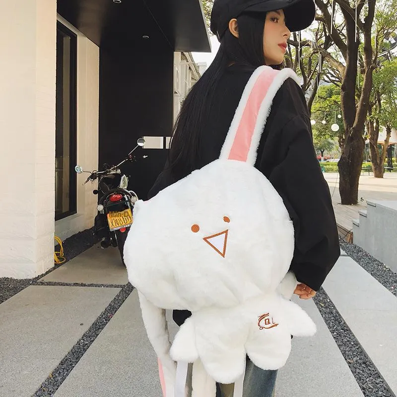 Debecca Plush Backpack Large Size Unisex Multicolor-3