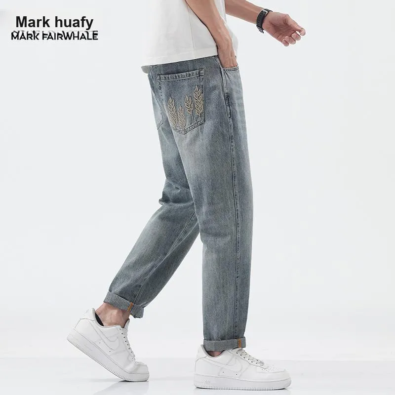 FAIRWHALE Jeans Unisex Light Blue-5