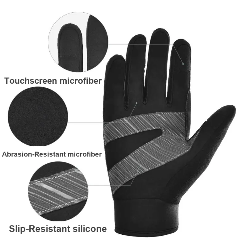 BOODUN Riding Equipment Cycling Glove Unisex Lycra Microfiber Silicone Army Green-2