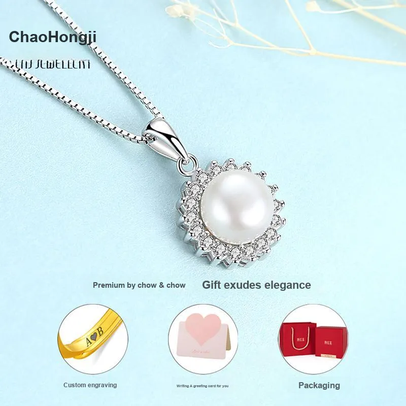 CHAOHONGJI Pearl Pendants Women's-3