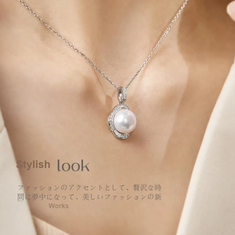 ME LUXE Pearl Pendant, Classic And Versatile Fashion Sweet Style Women's-3