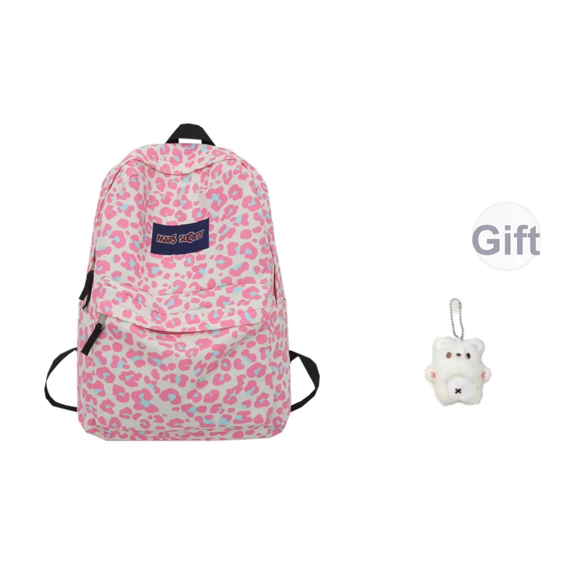 KINMAC Нейлон Рюкзак Стандартный Унисекс Розовый Синий Черный