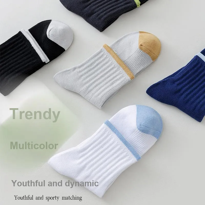 MIIOW Cool One Summer Series Mid Calf Socks Men's 5 Pack-19