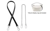 Black Underarm Shoulder Strap with Thin Decorative Chain