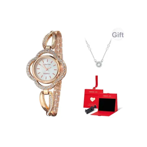 Clip Clop Кварцевый механизм сплав ремешок женские часы белый циферблат