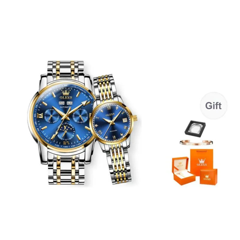 OLEVS Heart-to-Heart Knot Collection Mechanical Movement Watch Unisex White Dial-13