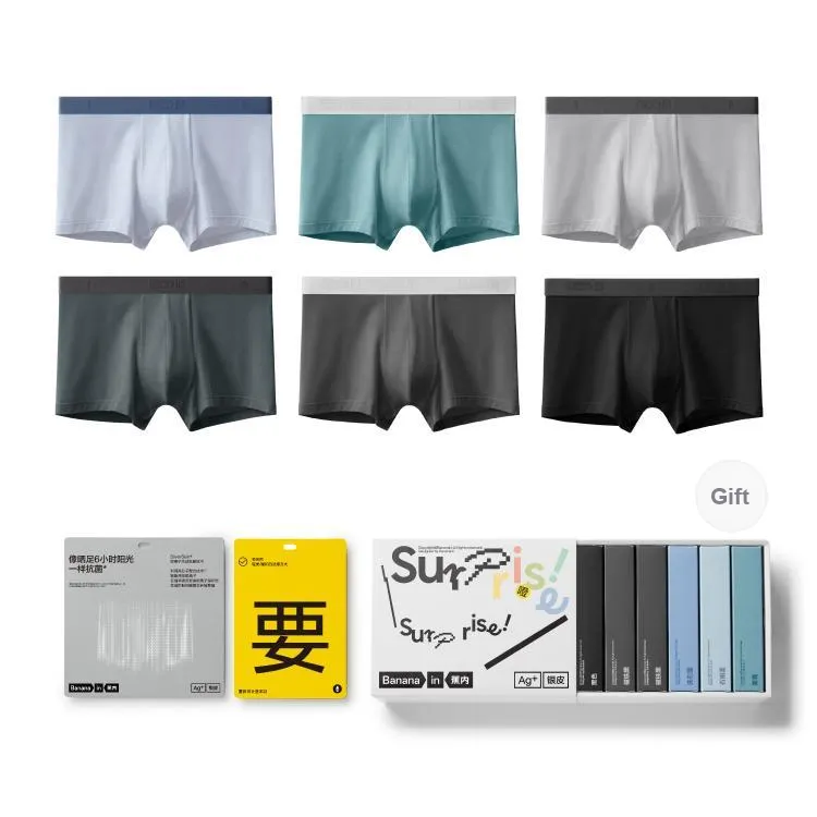 Bananain Boxer Shorts Men's 3 Pieces 6 Pieces Of Packing-1