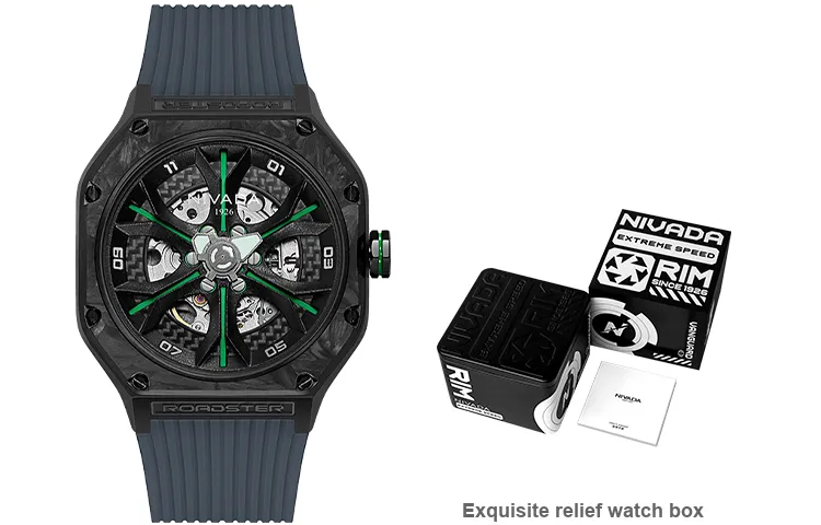 NIVADA Supercar Mechanical Movement Unisex Watch Black Dial N936201215022-7