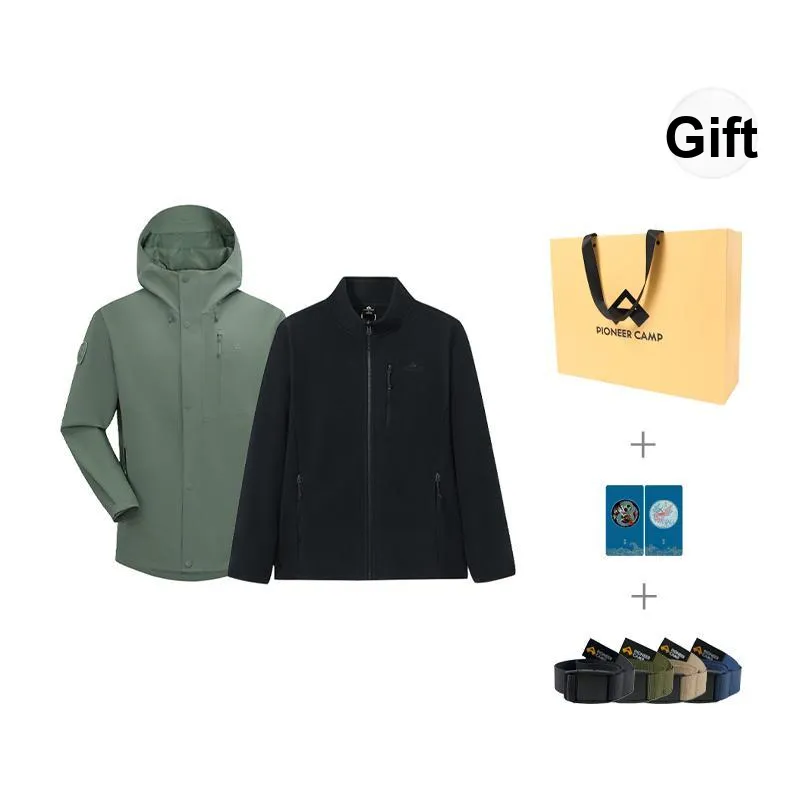 PIONEER CAMP Waterproof, Windproof, Breathable, Abrasion Resistant, Thermal, Water Repellent Windbreaker Jacket Men's-24
