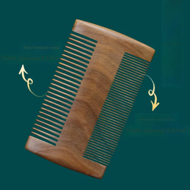 LMLTOP Comb For Removing Lice And Ticks Fine Toothed Comb Natural Sandalwood Comb-3