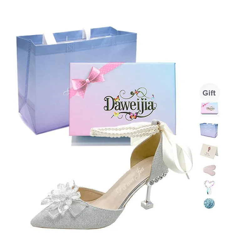 Dawei's House Slim Heel High Heels Women's Gift Box Set-9