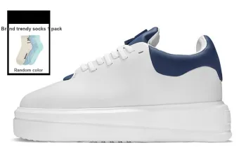 NORVINCY Stylish Skateboarding Shoes Unisex White Blue