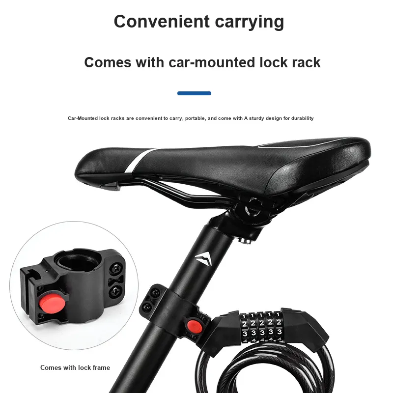 Tong Tong Rabbit Bicycle Locks Waterproof And Rustproof Coded Lock-4