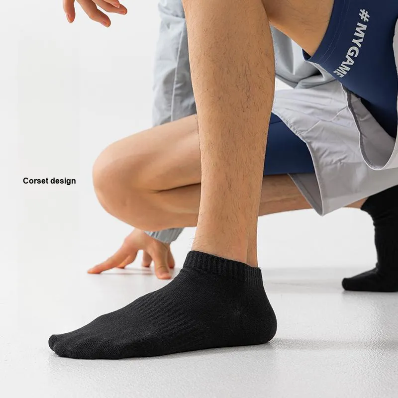 Lan Miao No Show Socks Men's 5 Pack-4