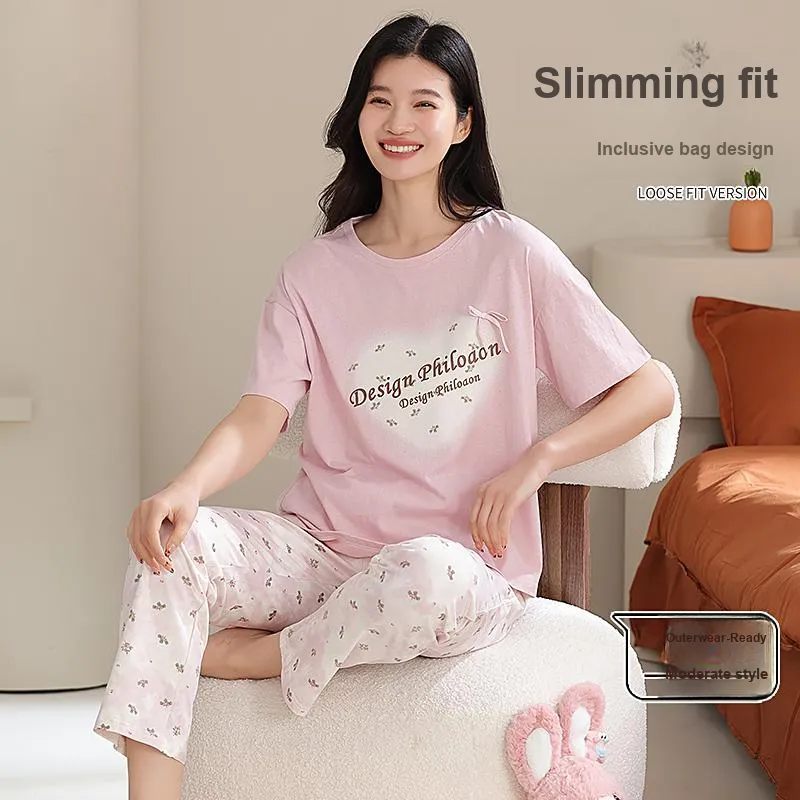 WANANNI Pajama Set Women's Light Pink-3
