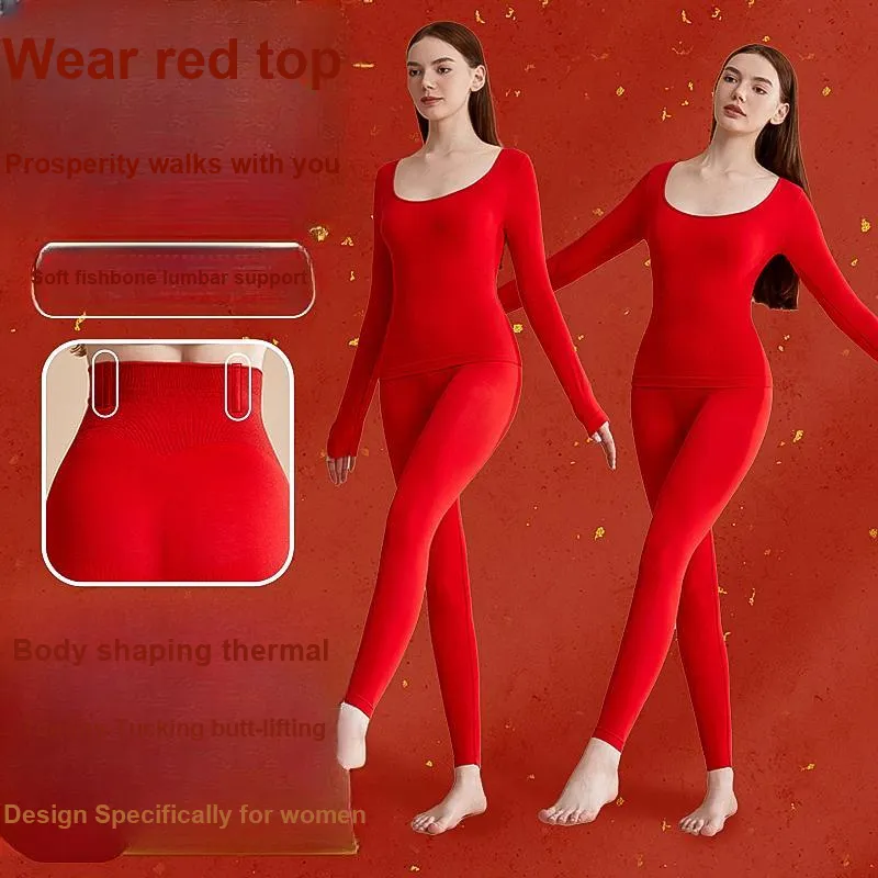 GRACEWELL Thermal Set Women's Red-1