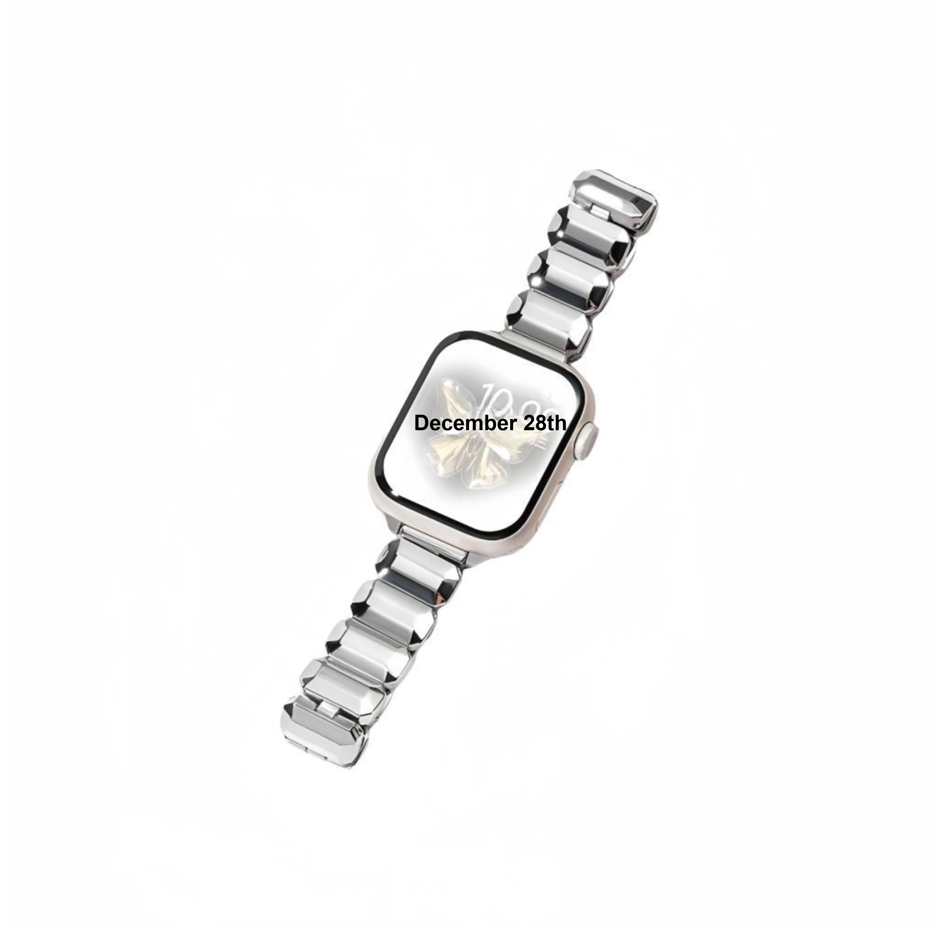 Akkerds Ремешок Apple Совместимость Металл IWatch S11 S10 S9 8 7 Ultra 46 Часы Циферблат